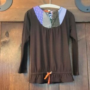Me Too, Brown Long Top size 6